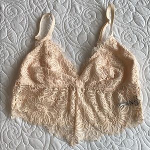 Aerie Lace Peach Bralette